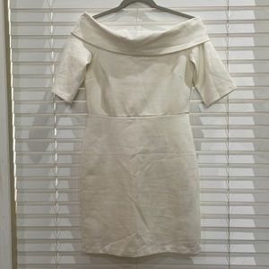 H&M Womens cream mini dress
